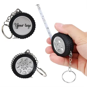 Custom Tire Shape Tape Measure Keychain